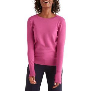 NWOT Boden Eldon Crew Neck Sweater in Berry Sorbet